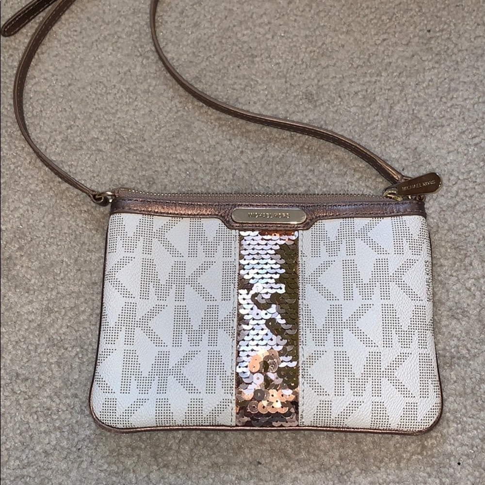 michael kors bronze crossbody